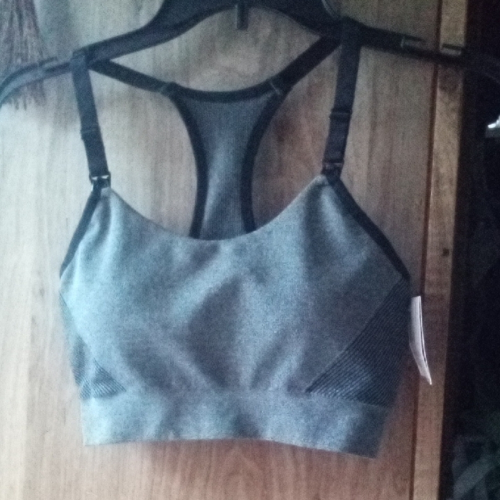 NWT! Auden Gray Sports & Nursing Bra